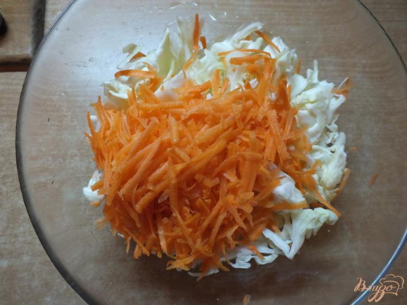 Фото приготовление рецепта: Салат капустный с клюквой шаг №3