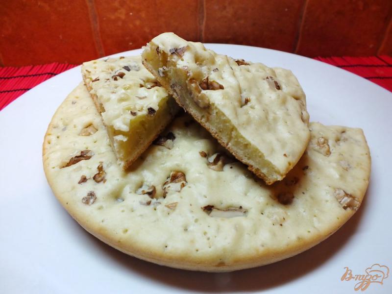 Фото приготовление рецепта: Пирог соленый ореховый на растительном масле шаг №9