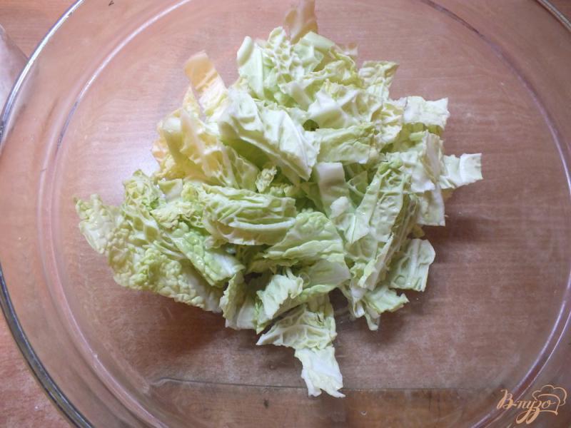 Фото приготовление рецепта: Салат из листовой капусты шаг №1