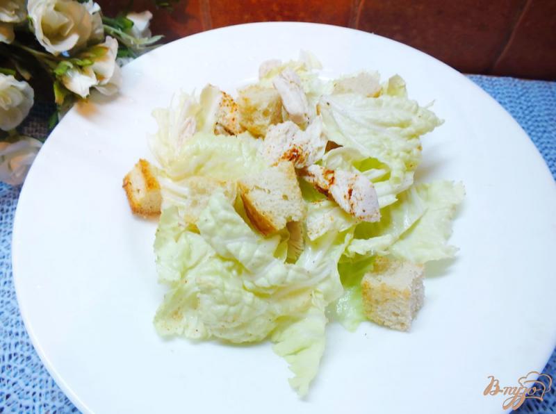 Фото приготовление рецепта: Салат с отварной курятиной шаг №5