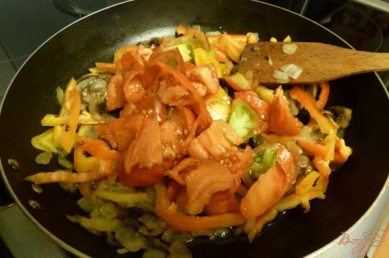 Фото приготовление рецепта: Гарнир из кабачков с овощами шаг №3