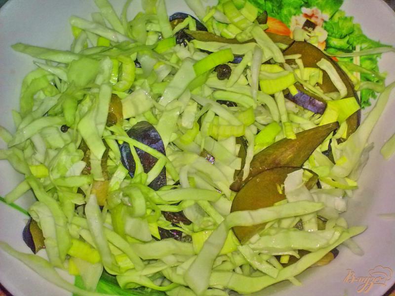 Фото приготовление рецепта: Салат из капусты со сливой шаг №5