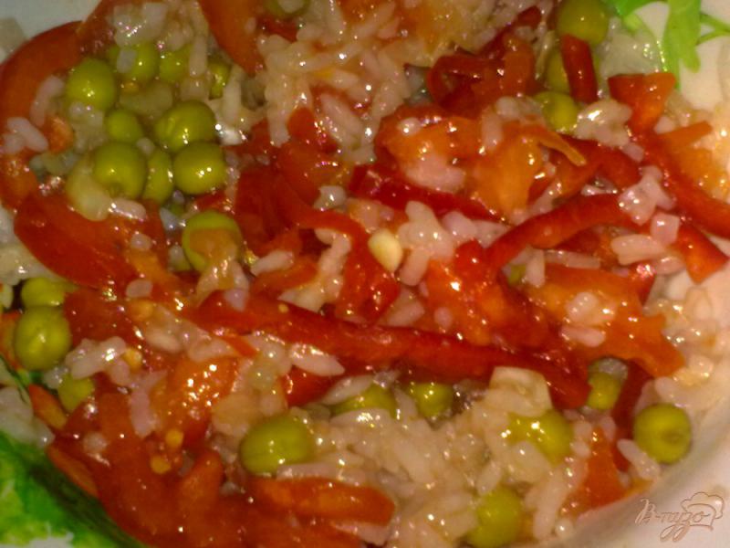 Фото приготовление рецепта: Салат с рисом шаг №6