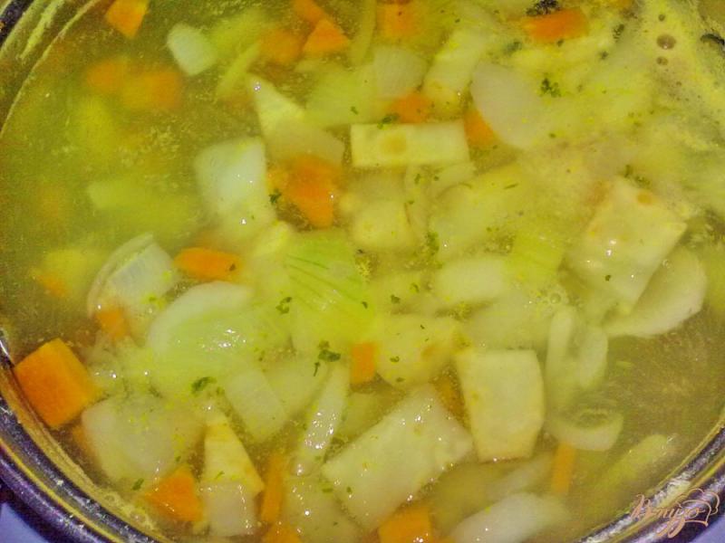 Фото приготовление рецепта: Суп с топинамбуром шаг №5