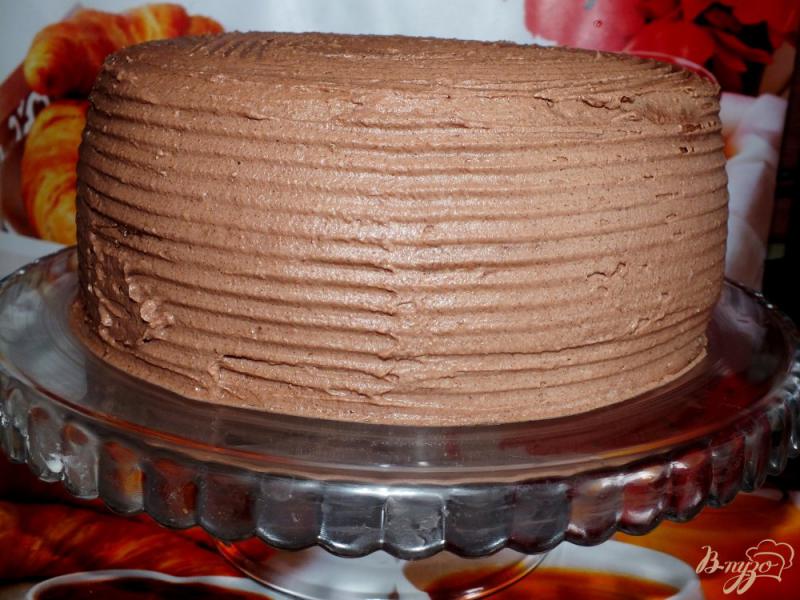 Фото приготовление рецепта: Торт «Шоколадно-кофейный с безе» шаг №14