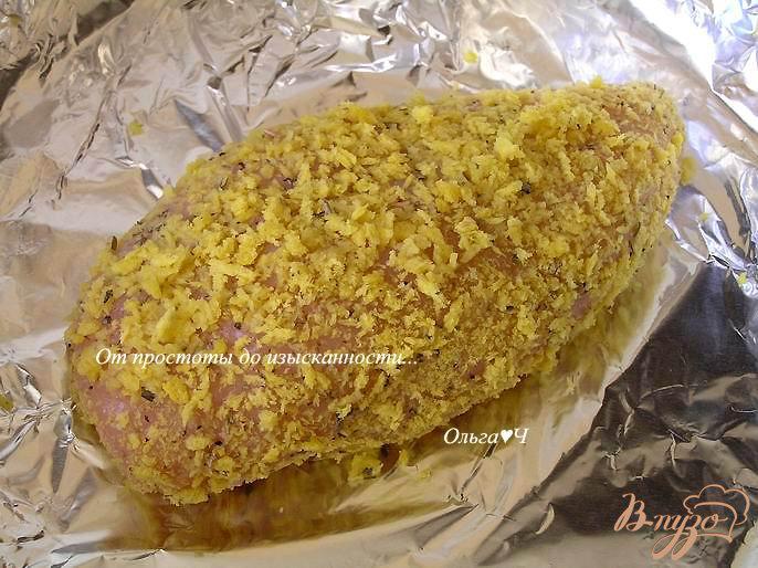 Фото приготовление рецепта: Куриные грудки в панировке «Темпура» с орегано шаг №3