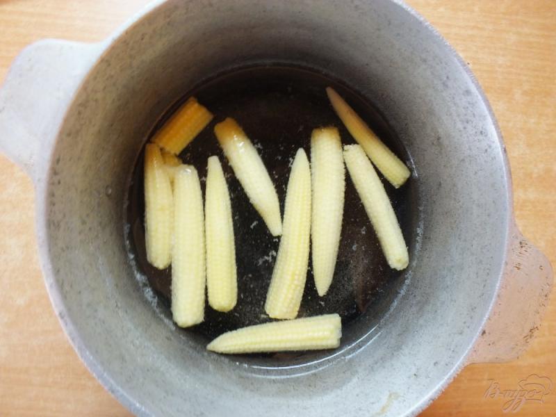 Фото приготовление рецепта: Рис с початками кукурузы и маслом тыквы шаг №1