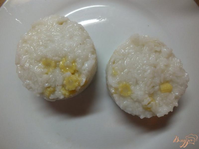 Фото приготовление рецепта: Рис с початками кукурузы и маслом тыквы шаг №7