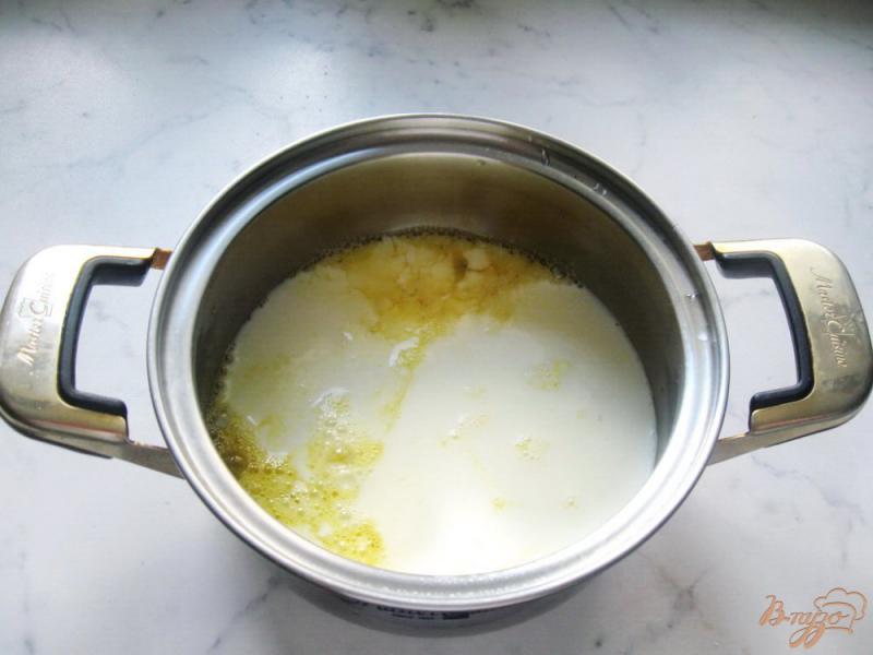 Фото приготовление рецепта: Блины с припеком из яиц, зеленого лука и ветчины шаг №2