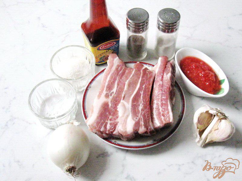 Фото приготовление рецепта: Свиные ребрышки в кисло-сладком соусе шаг №1
