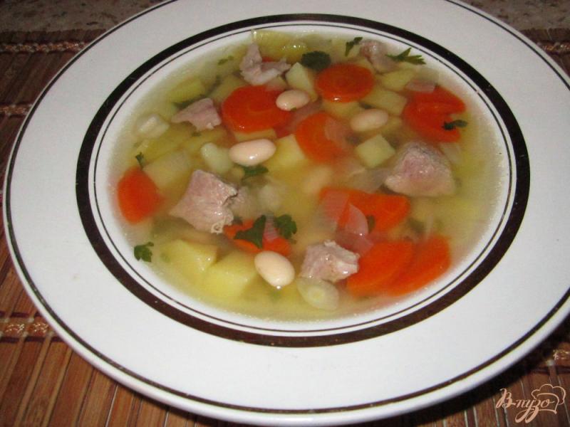 Фото приготовление рецепта: Суп из фасоли со свининой шаг №5