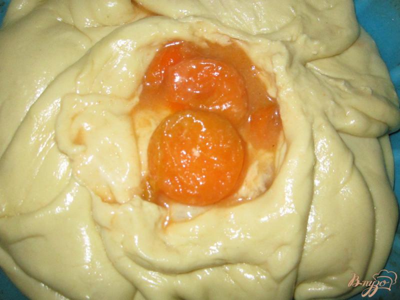 Фото приготовление рецепта: Постный пирог с абрикосами шаг №4