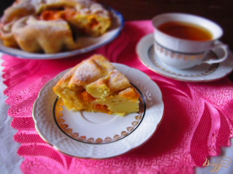 Фото приготовление рецепта: Постный пирог с абрикосами шаг №5
