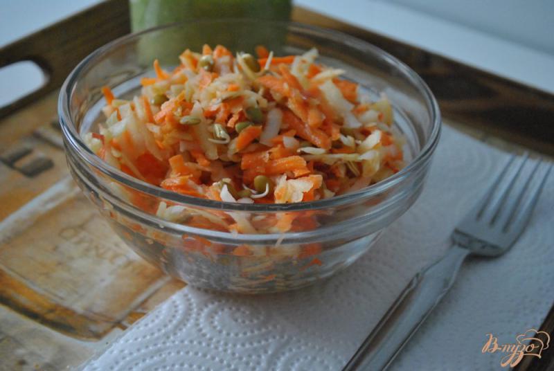 Фото приготовление рецепта: Сладкий салат с репой и чечевицей шаг №6