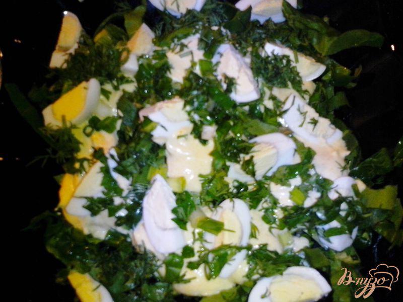 Фото приготовление рецепта: Салат со шпинатом шаг №4