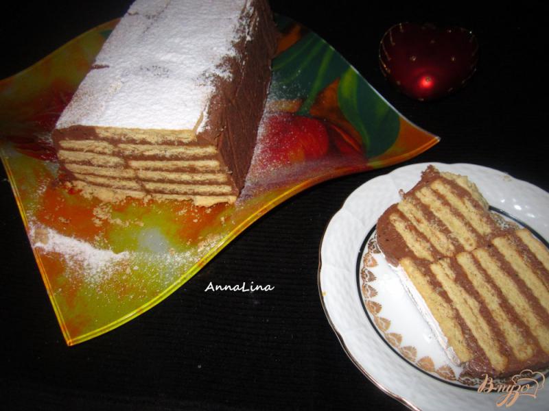 Фото приготовление рецепта: Торт из печенья и сухого молока шаг №7