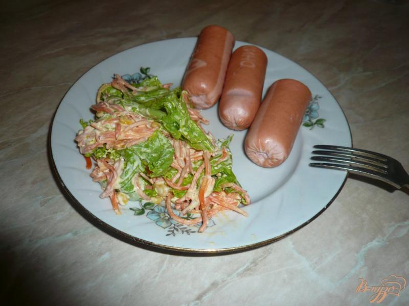 Фото приготовление рецепта: Пикантный салатик за пять минут шаг №5