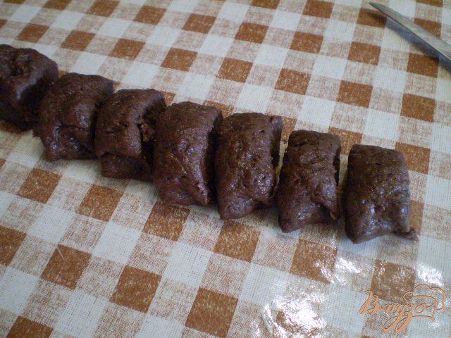Фото приготовление рецепта: Печенье с какао шаг №5