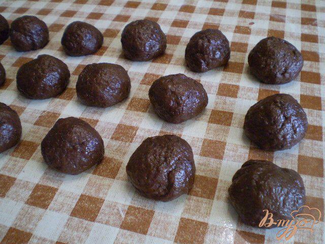 Фото приготовление рецепта: Печенье с какао шаг №6
