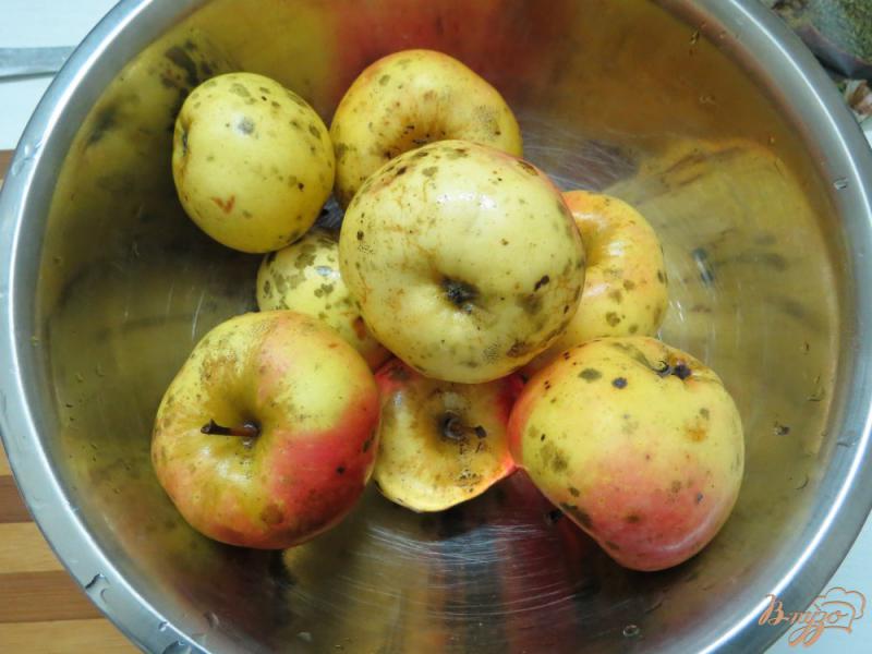 Фото приготовление рецепта: Компот из яблок и клубничного пюре шаг №1