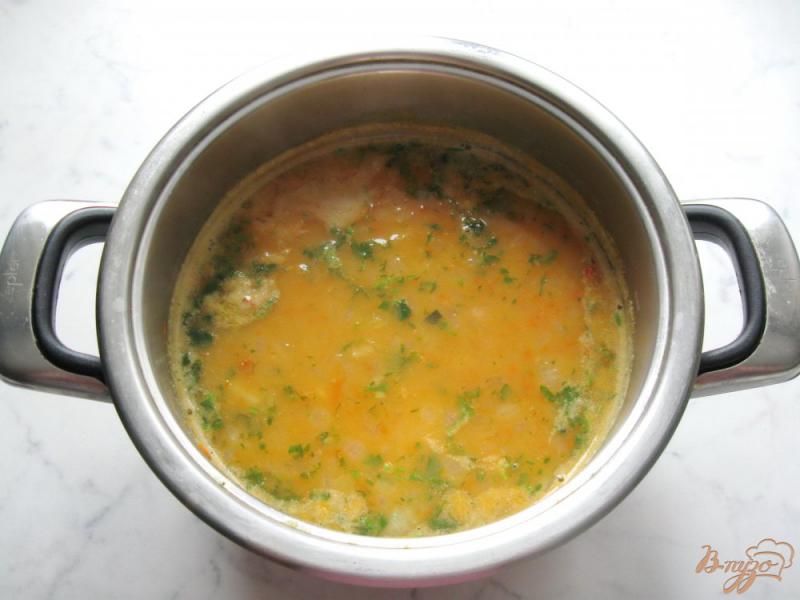Фото приготовление рецепта: Вегетарианский гороховый суп с томатом. шаг №6