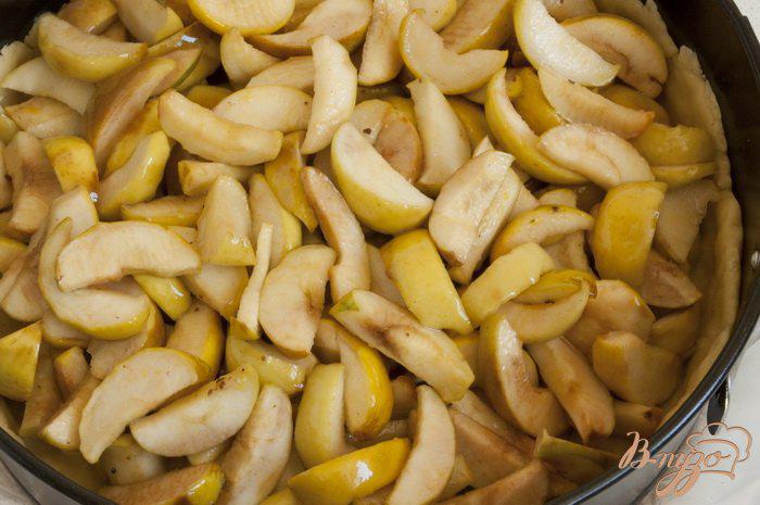 Фото приготовление рецепта: Нормандский пирог с яблоками шаг №5