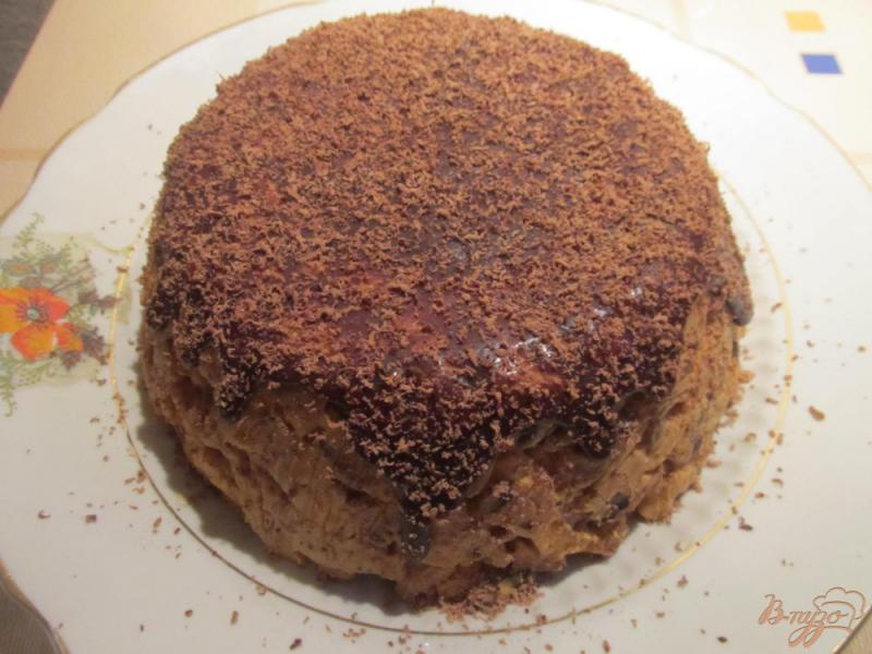 Фото приготовление рецепта: Торт «Муравейник» в шоколадной глазури шаг №11