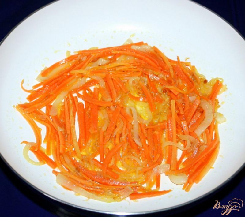 Фото приготовление рецепта: Мини-зразы с сырной начинкой с рисом и овощами «Птичье гнездо» шаг №7