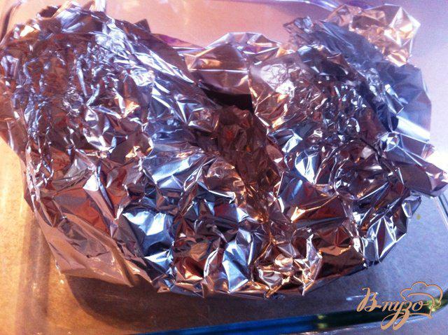 Фото приготовление рецепта: Филе лосося  запеченное в фольге шаг №4