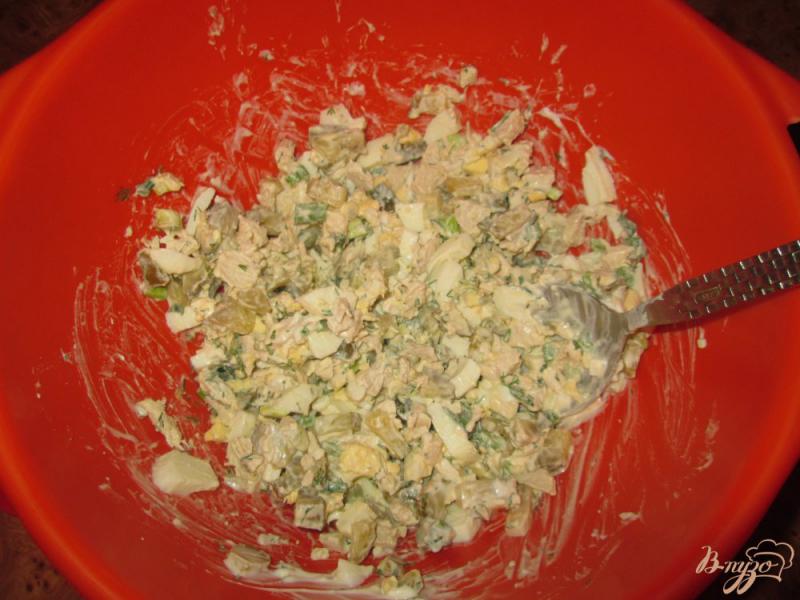 Фото приготовление рецепта: Салат с куриной грудкой шаг №6