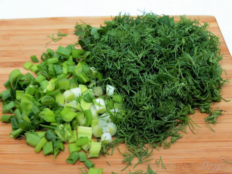 Фото приготовление рецепта: Салат из капусты с фруктами шаг №6