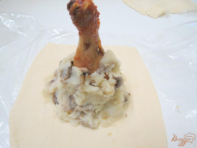 Фото приготовление рецепта: Куриные голени в мешочках шаг №11