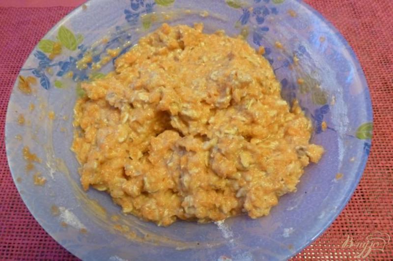 Фото приготовление рецепта: Зразы из тыквы с начинкой из курицы шаг №3