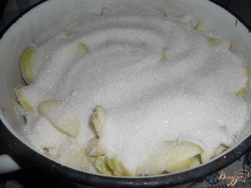 Фото приготовление рецепта: Яблочное варенье дольками шаг №3