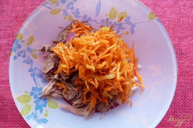 Фото приготовление рецепта: Салат из говядины с морковью по-корейски шаг №3