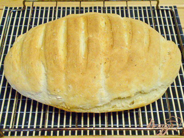 Фото приготовление рецепта: Хлеб с овсянкой и духовке шаг №7