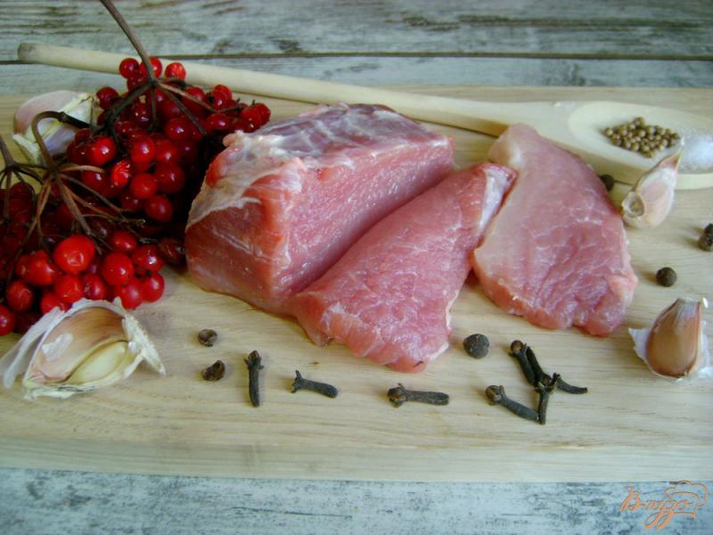 Фото приготовление рецепта: Свинина в пикантном калиновом соусе шаг №1