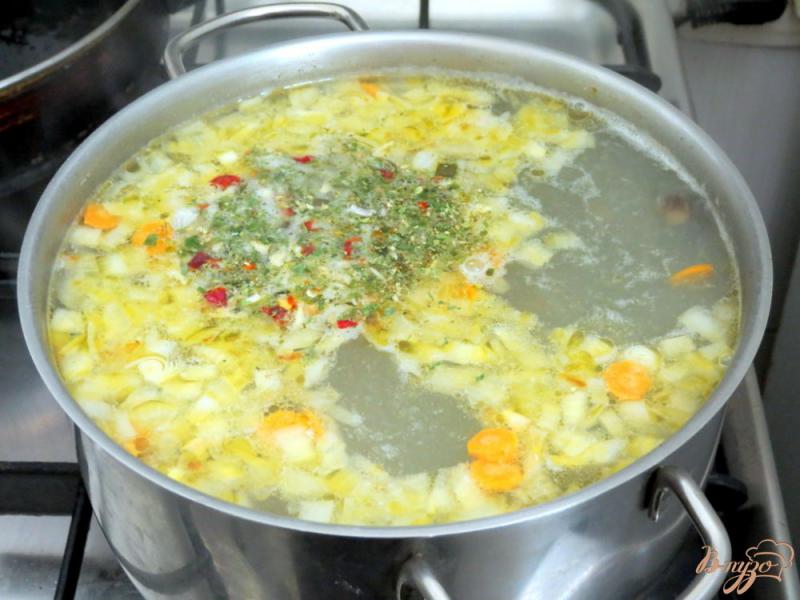 Фото приготовление рецепта: Суп из опят шаг №9