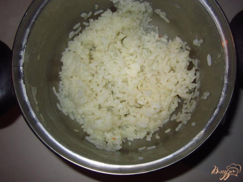 Фото приготовление рецепта: Печеночное суфле с рисом и овощами шаг №4