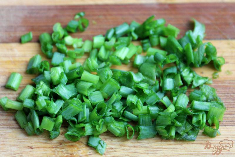 Фото приготовление рецепта: Печеночный салат с тыквой и шпинатом шаг №6