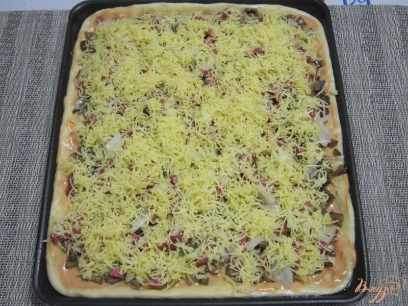 Фото приготовление рецепта: Пицца «Ассорти» шаг №10