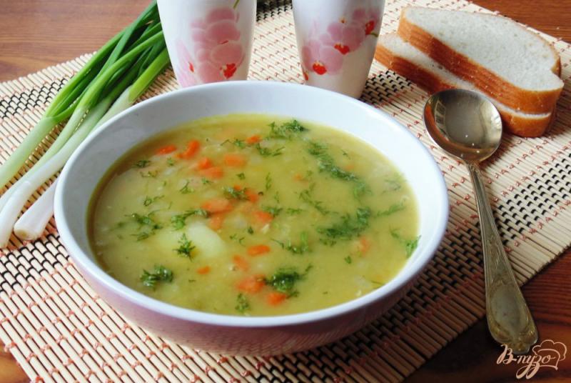 Фото приготовление рецепта: Суп из сухого зеленого гороха шаг №9