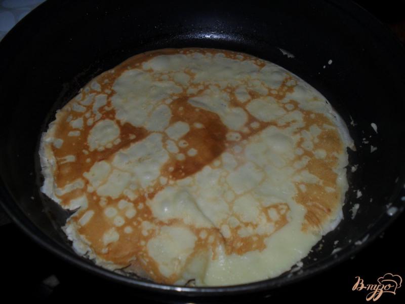 Фото приготовление рецепта: Сладкие блинчики на завтрак шаг №5