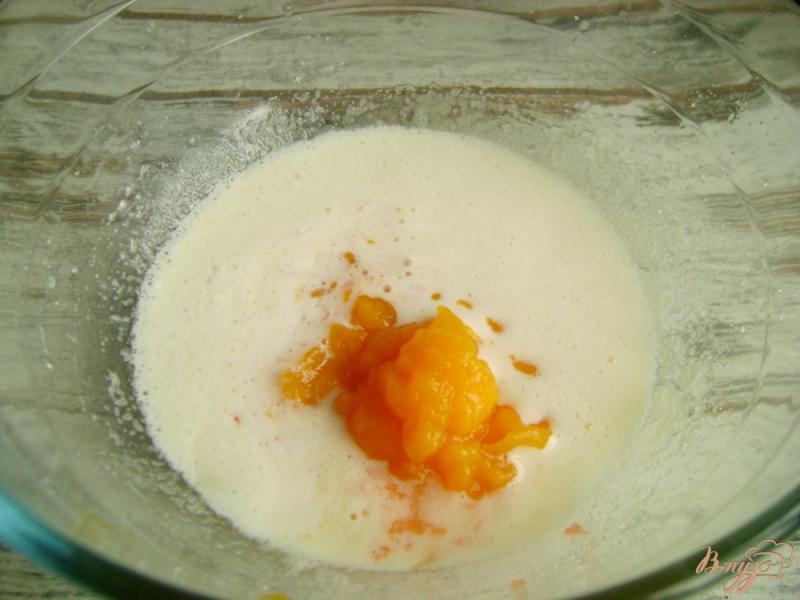 Фото приготовление рецепта: Тыквенно-грейпфрутовые блины шаг №4