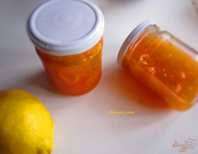 Фото приготовление рецепта: Варенье из апельсиновых корок и яблок шаг №9