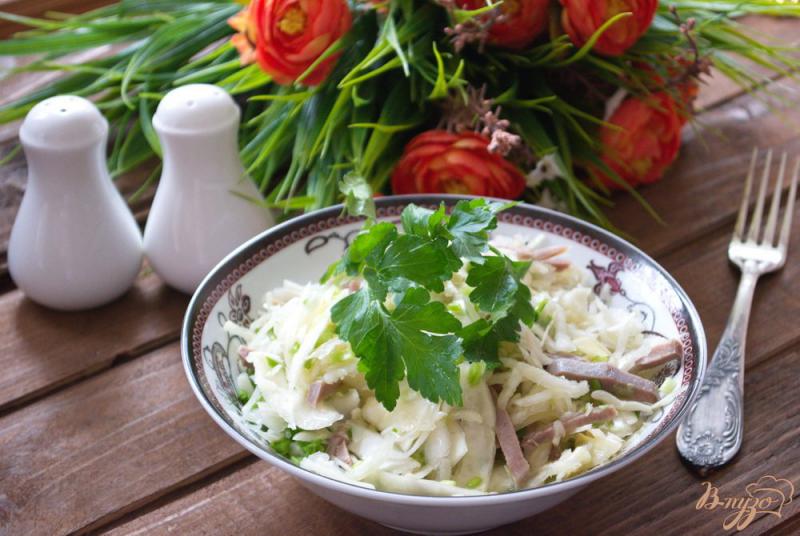 Фото приготовление рецепта: Сочный салатик с языком шаг №3