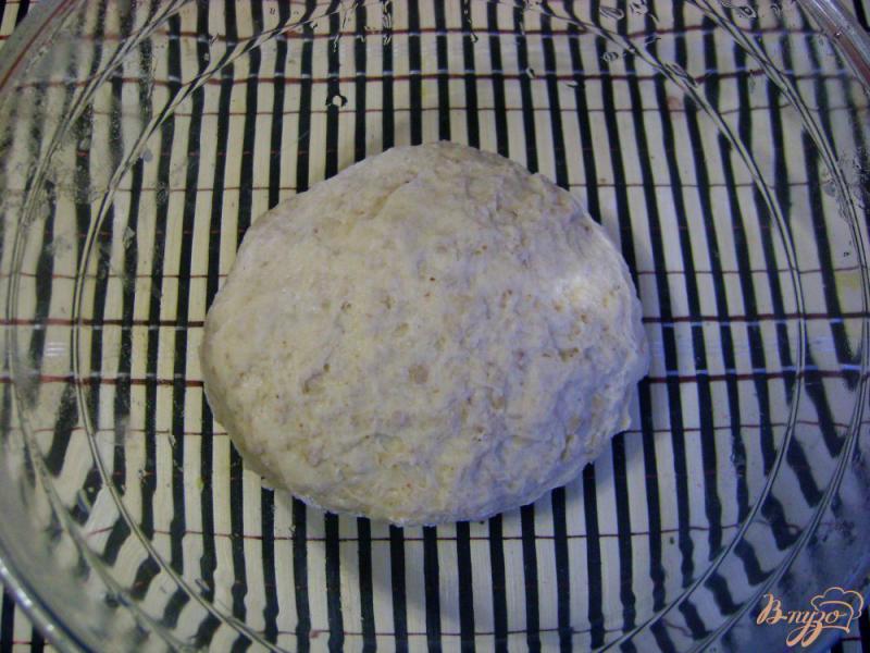 Фото приготовление рецепта: Домашний хлеб на гречневых хлопьях шаг №4