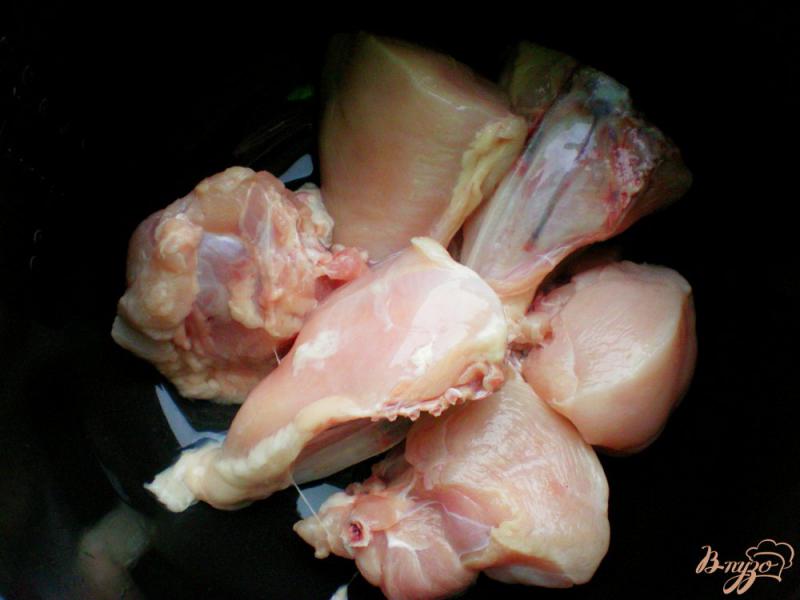 Фото приготовление рецепта: Курица с имбирем и медом в мультиварке шаг №1