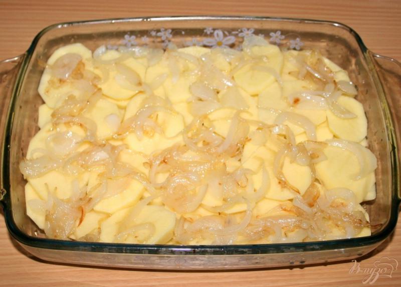 Фото приготовление рецепта: Картофель,запеченный с лососем шаг №7