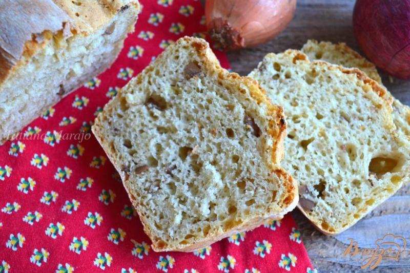 Фото приготовление рецепта: Луковый хлеб с каштанами шаг №8